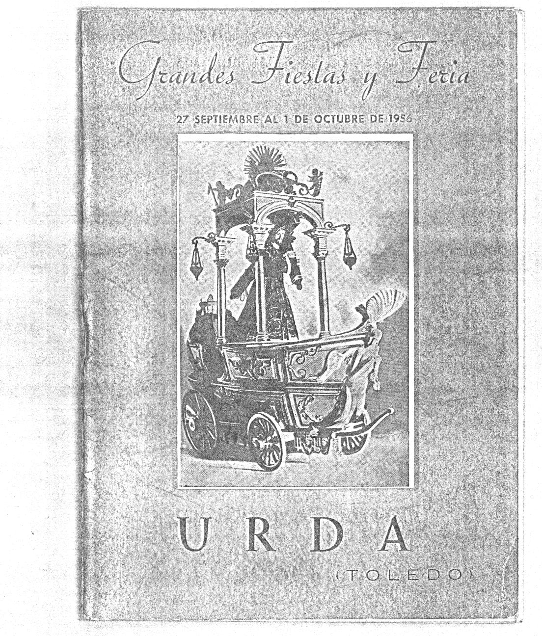 Fiestas en honor del Santísimo Cristo 1956 Urda